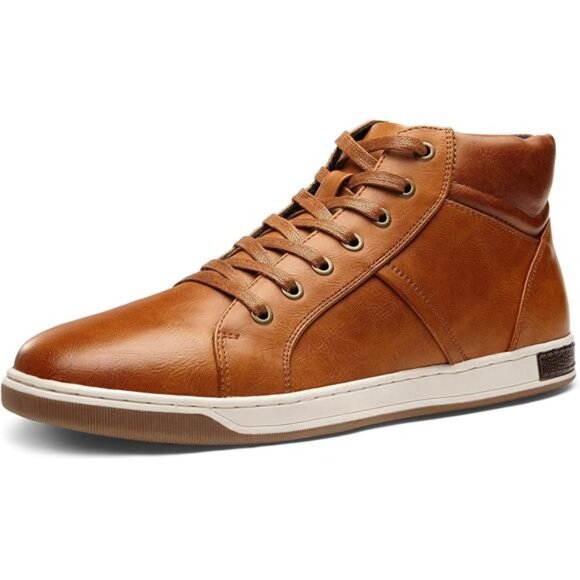 Men\'s Casual Shoes High Top Chukka Sneaker | Men Brown Boots